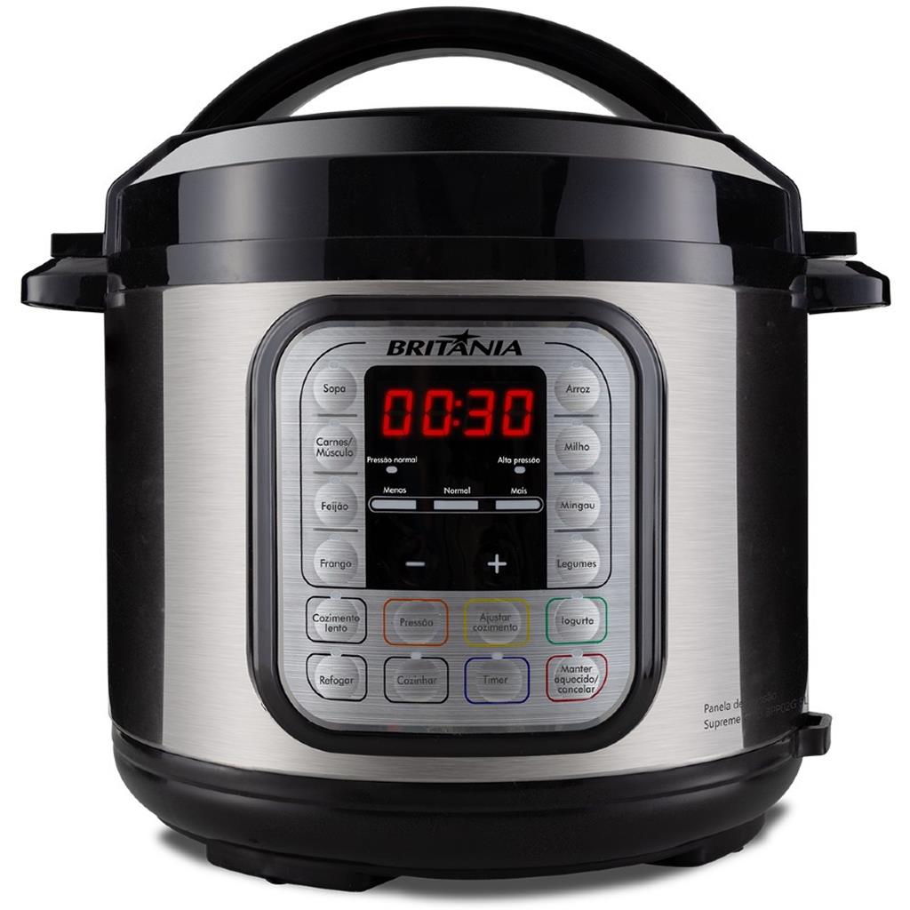 Panela Elétrica de Pressão Britânia Supreme Gold Inox 220v Bpp02g