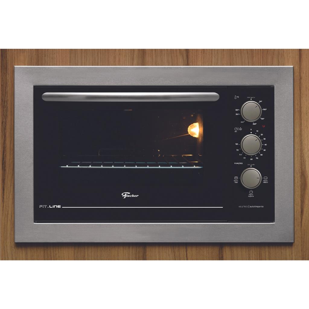Forno 48l de Embutir Fischer Inox - Elétrico - Fit Line - 110v - 34493-95485