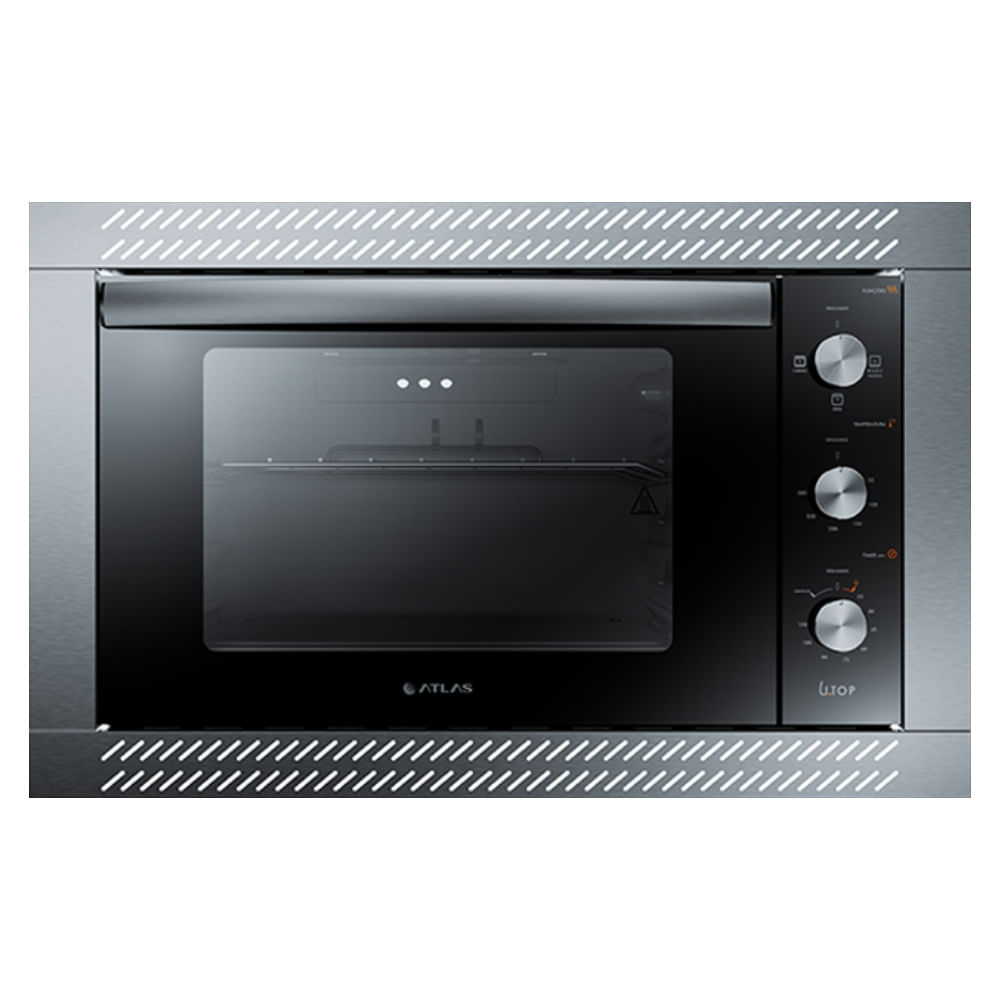 Forno 44l de Embutir Atlas Preto - Elétrico - U Top Grill - 110v - 300001444